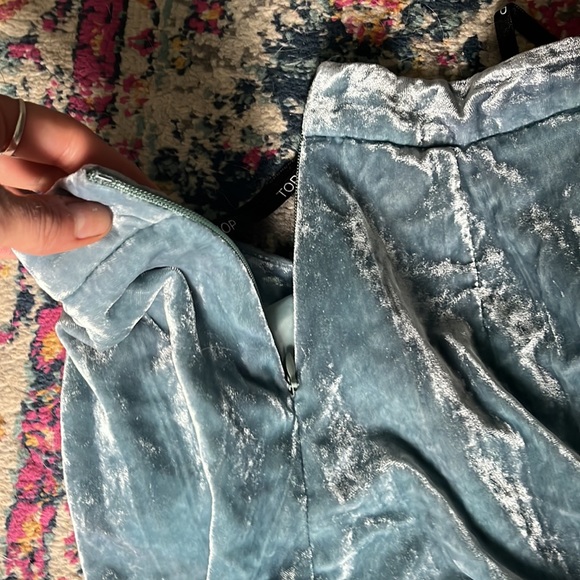 Topshop Baby blue velvet bloomers - Picture 4 of 4